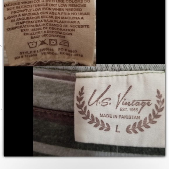 NWT US Vintage size large cropped top - Picture 3 of 4